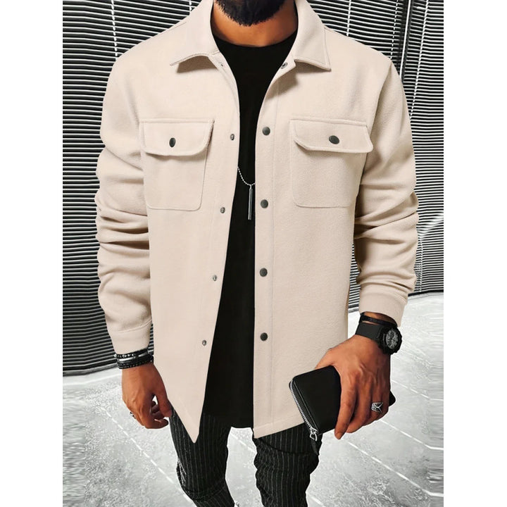 Men's Versatile Shirt Jacket Made Of Soft Material Lisslune