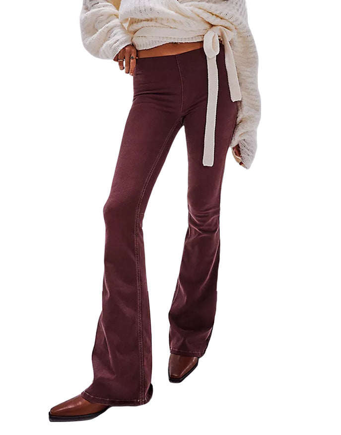 Women's Flared Jeans in a casual fit with a high waistband and flattering silhouette Lisslune