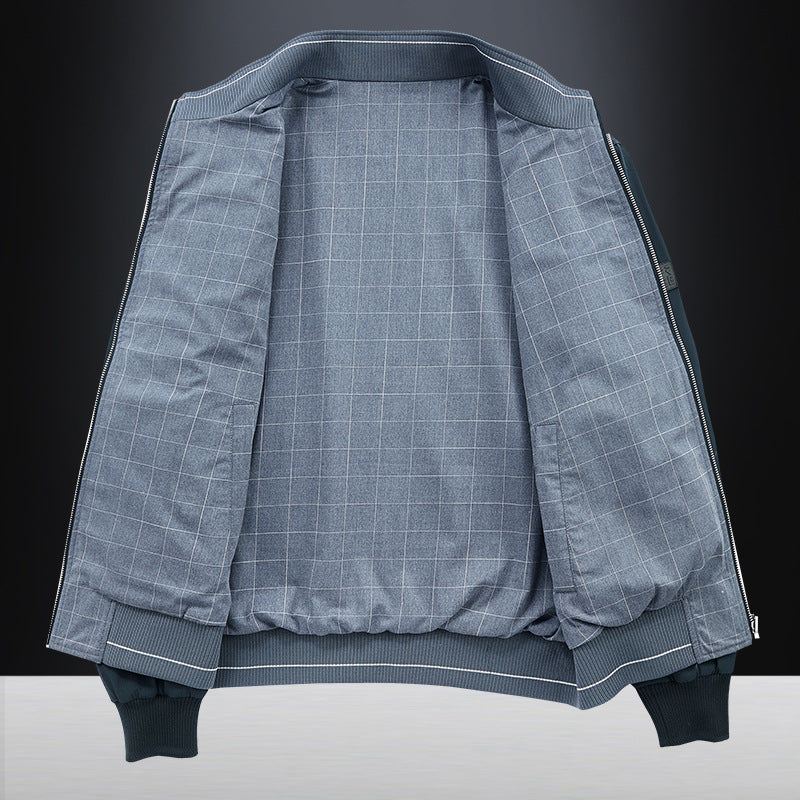Men's Fashionable Bomber Jacket with Soft Inner Lining Lisslune