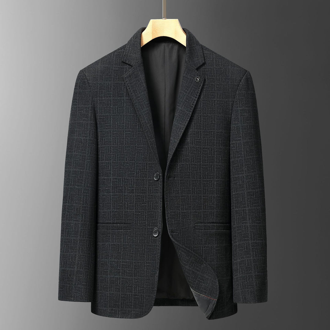 Men's Stylish Blazer Jacket with Fine Patterned Texture Lisslune