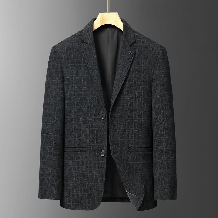Men's Stylish Blazer Jacket with Fine Patterned Texture Lisslune