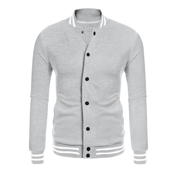 Men's sports jacket with contrasting cuffs and modern snap buttons Lisslune