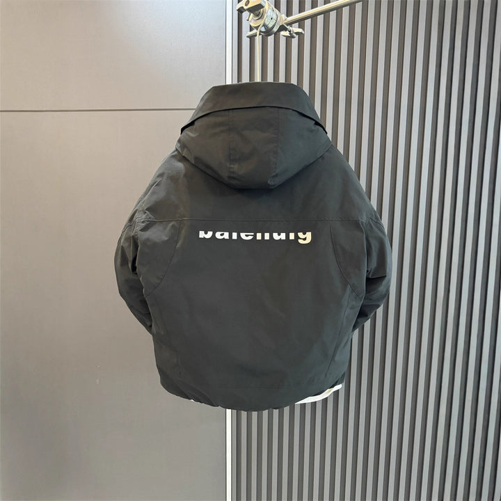 Men's Technical Winter Jacket with Practical Hood Design Lisslune