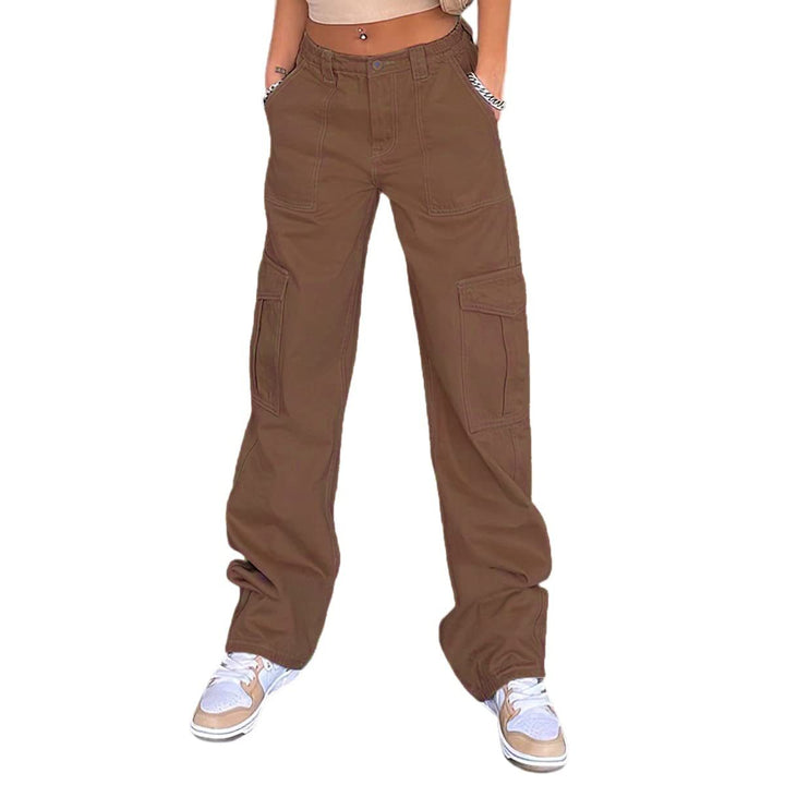 Women's cargo pants with a casual cut and practical side pockets Lisslune