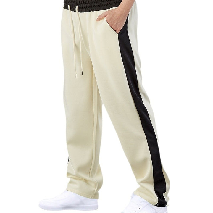 Men's Sporty Relaxed Fit Jogging Pants with Elastic Waistband and Side Pockets Lisslune