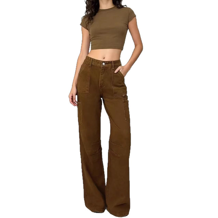 Women's cargo pants in a casual, loose fit with practical side pockets Lisslune