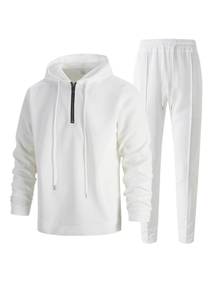 Men's sporty hoodie and jogging pants set with breathable material and stylish accents Lisslune