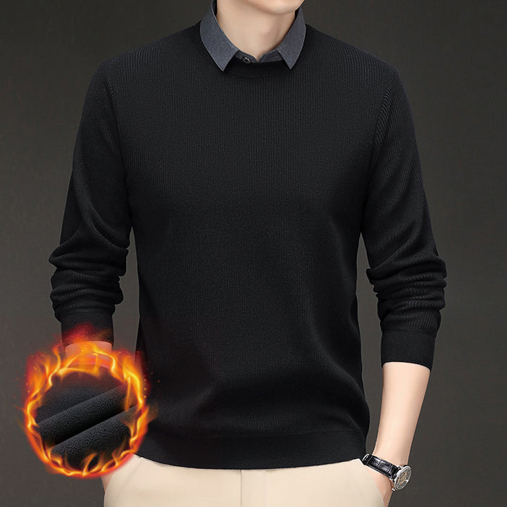 Men's heat-retaining knitted sweater Lisslune