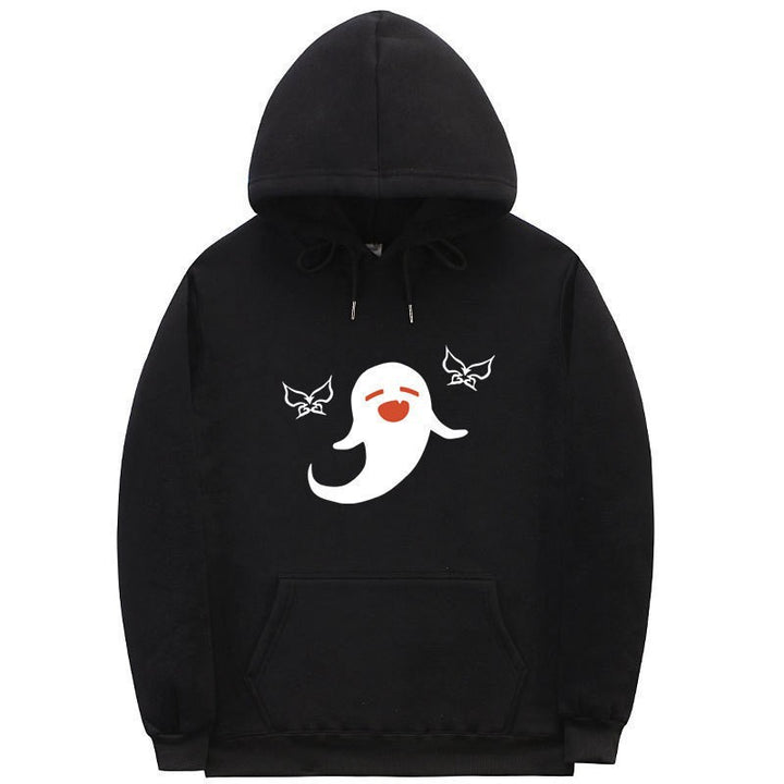 Women's Hoodie with Playful Ghost Design Lisslune