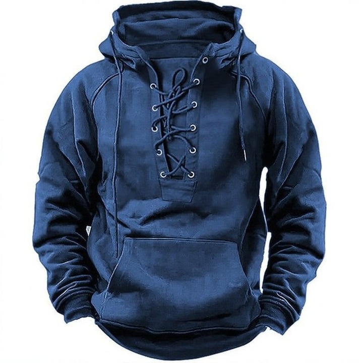 Men's hoodie with modern lace design and soft inner lining Lisslune