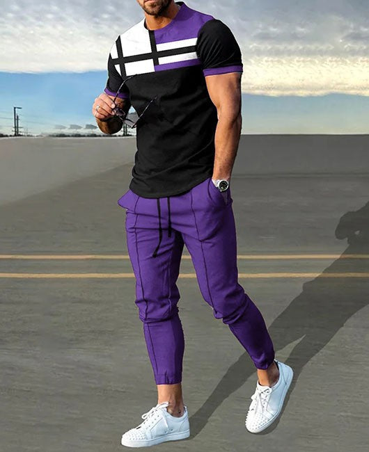 Men's polo shirt with modern color block design and casual fit Lisslune