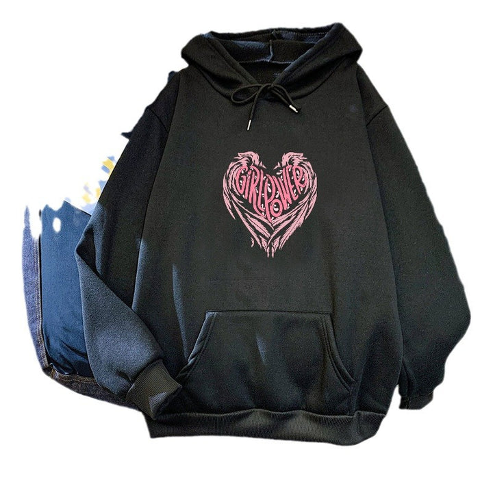 Women's hoodie with creative heart design Lisslune