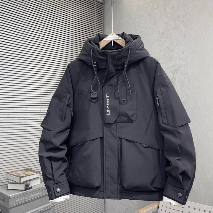 Men's Modular Functional Jacket with Versatile Hood Design Lisslune