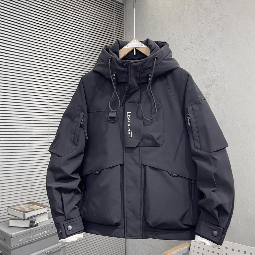 Men's Technical Outdoor Jacket with Innovative Hood Design Lisslune