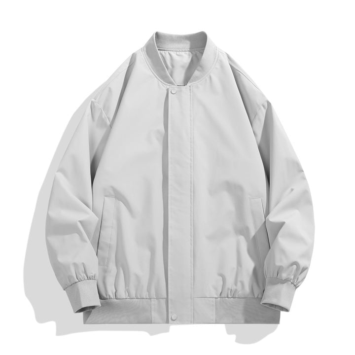 Men's sporty transitional jacket with high collar and practical side pockets Lisslune