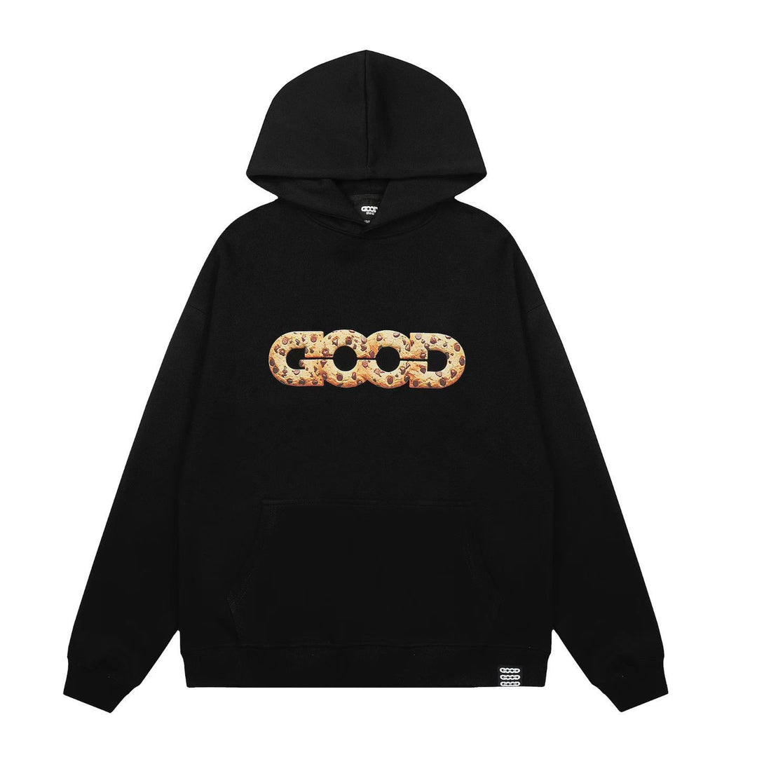 Women's hooded sweatshirt with trendy cookie design Lisslune