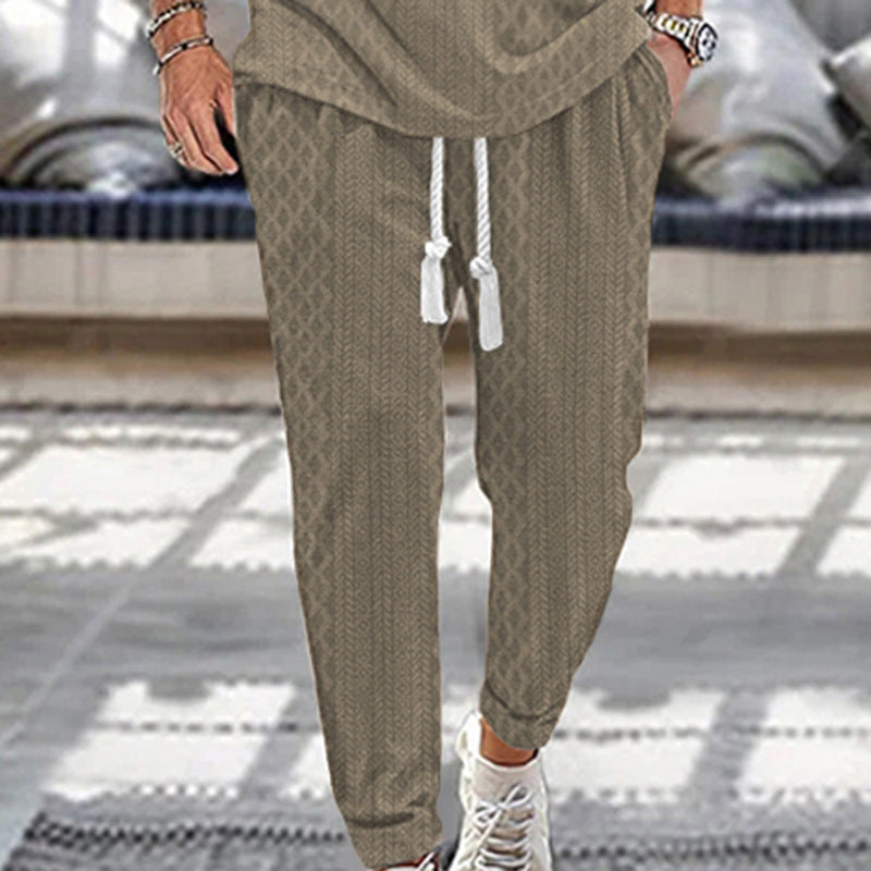 Men's sporty jogging pants with modern accents Lisslune
