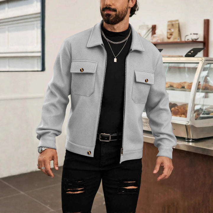 Men's versatile utility jacket with practical pockets and modern design Lisslune