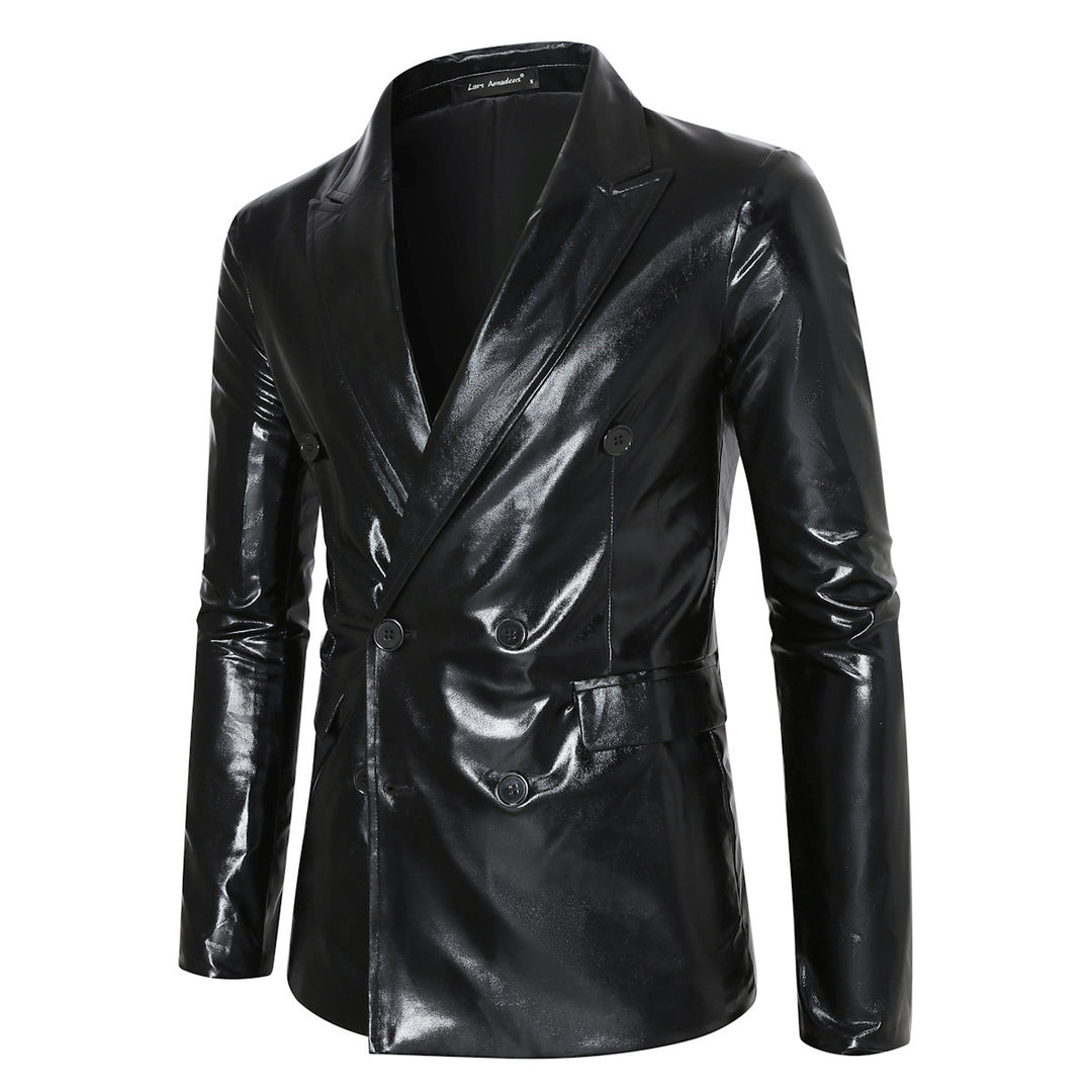 Men's shimmering double-breasted blazer Lisslune