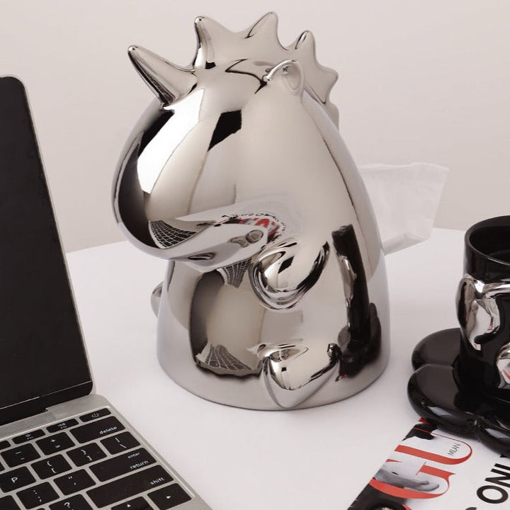 Lisslune | Modern simple ceramic unicorn napkin holder