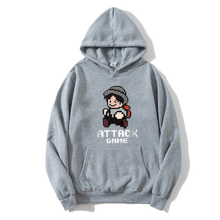 Women's hoodie with playful retro game design Lisslune