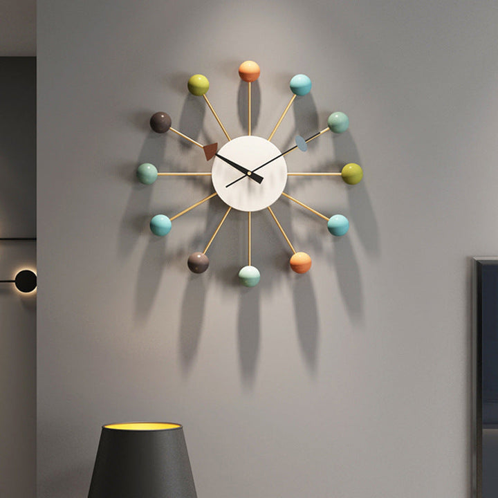 Lisslune | Decorative large silent wall clock for the living room 21 inches