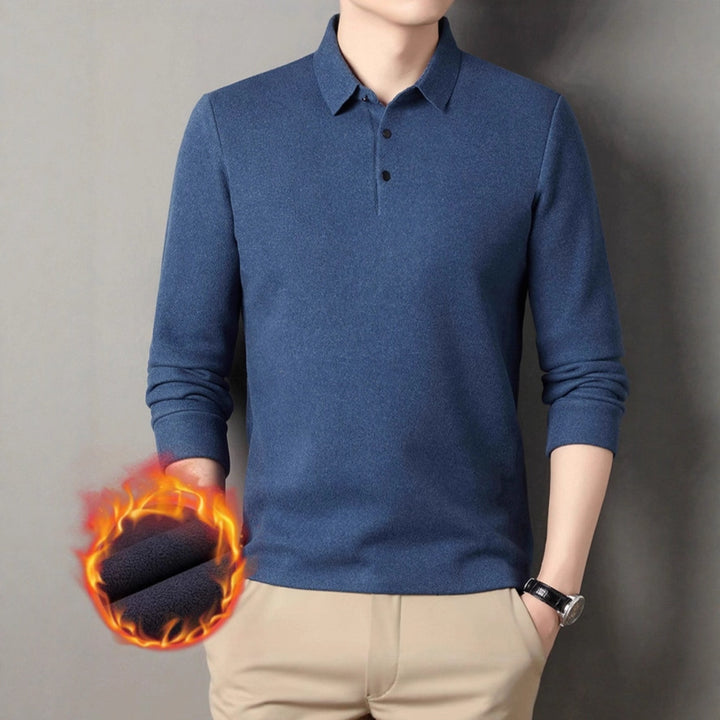 Men's Long Sleeve Polo Shirt Lisslune