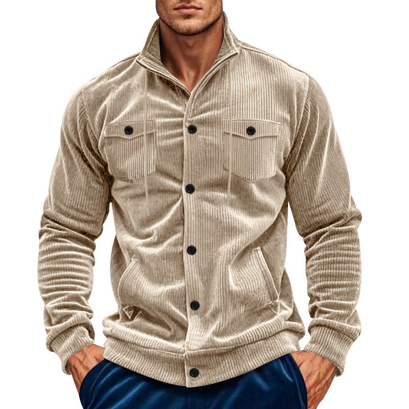 Men's cord jacket with practical chest pockets Lisslune