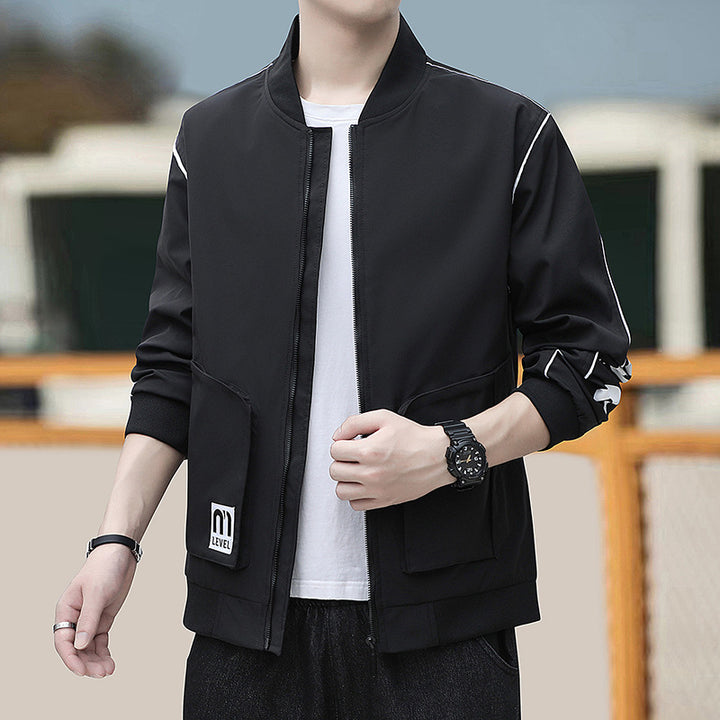 Men's lightweight sports jacket with functional pockets and elastic inserts Lisslune