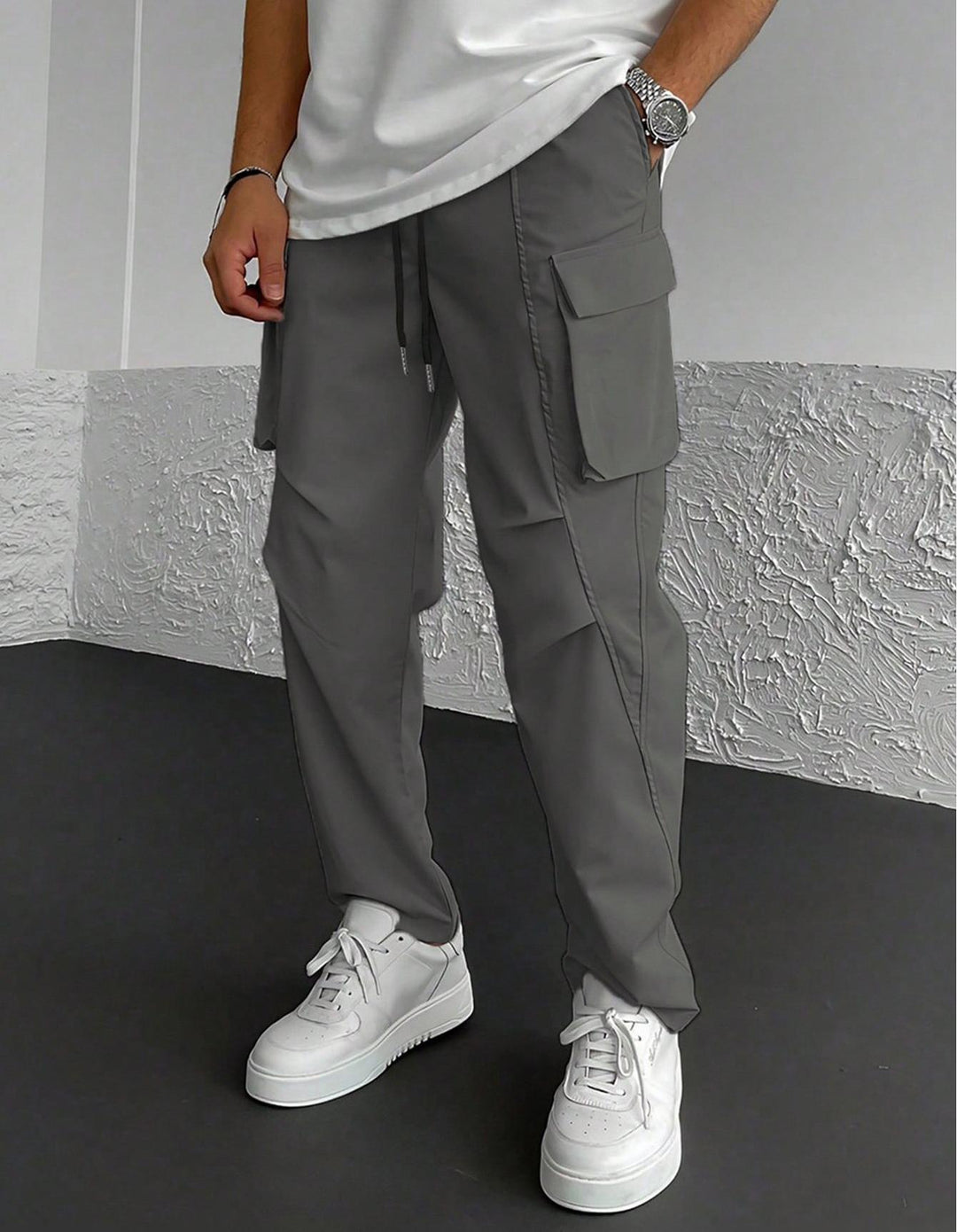 Men's Stylish Cargo Pants with Functional Pockets Lisslune