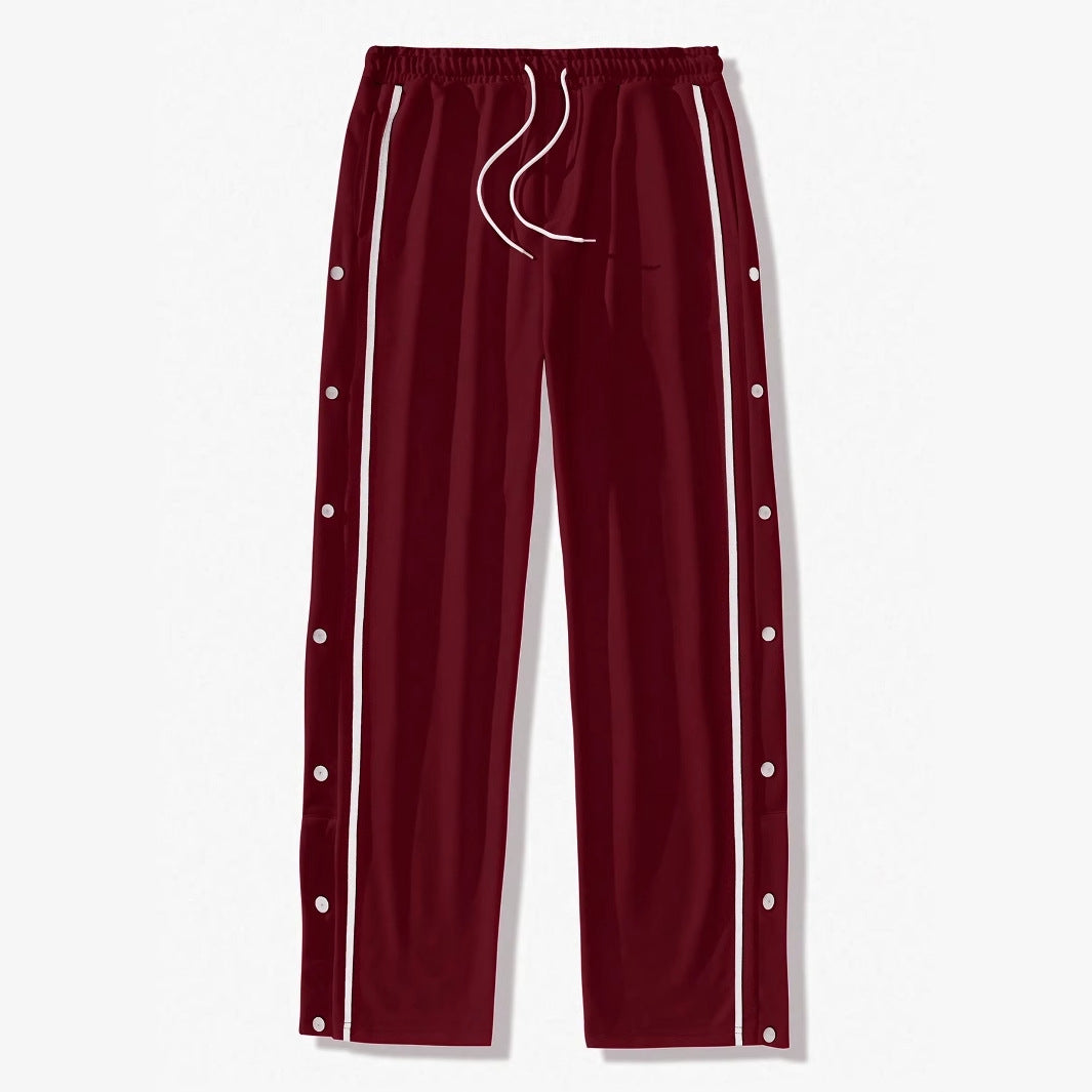 Men's sporty leisure pants with button details Lisslune