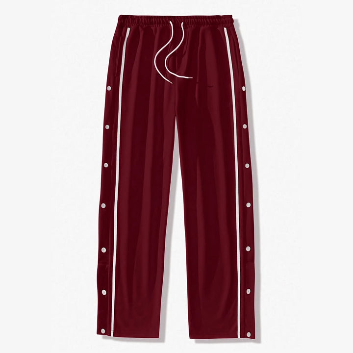 Men's sporty training pants with snap button closure Lisslune