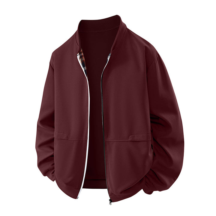 Men's Casual Cover-up with Stand Collar Lisslune