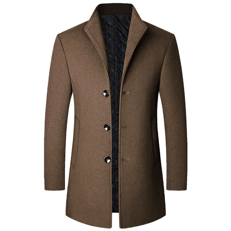 Men's Elegant Coat Made of Luxurious and Padded Fabric Lisslune