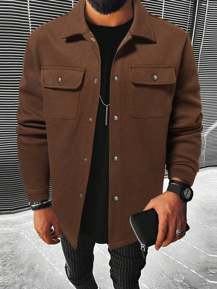 Men's Versatile Shirt Jacket Made Of Soft Material Lisslune