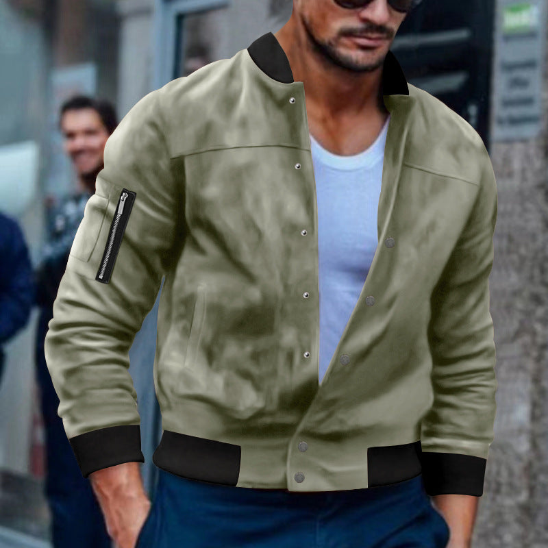 Men's bomber jacket with practical zip pockets Lisslune