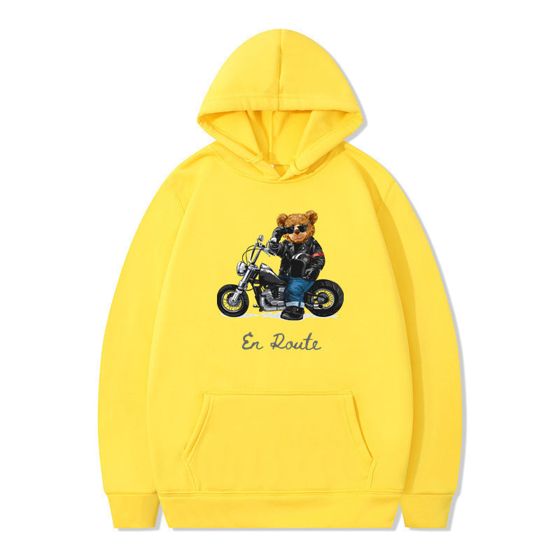Women's hoodie with unique bear design and casual fit Lisslune