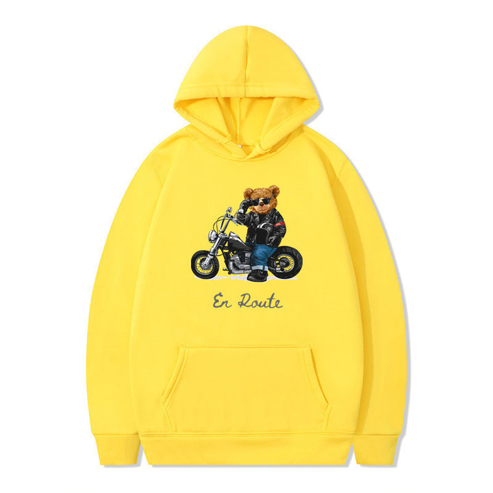 Women's hoodie with unique bear design and casual fit Lisslune