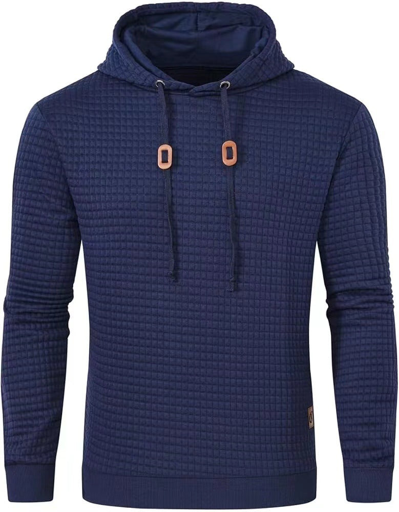 Men's hooded sweatshirt made of textured fabric Lisslune