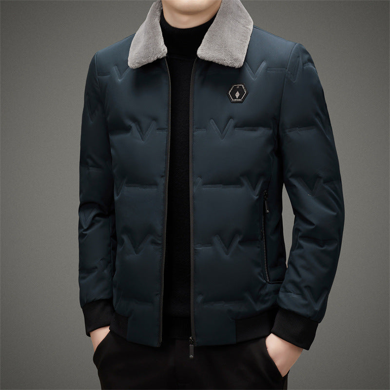 Men's Stylish and Functional Quilted Jacket with Soft Collar Lisslune