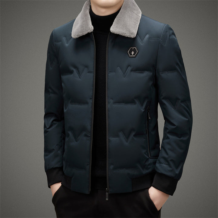 Men's Stylish and Functional Quilted Jacket with Soft Collar Lisslune