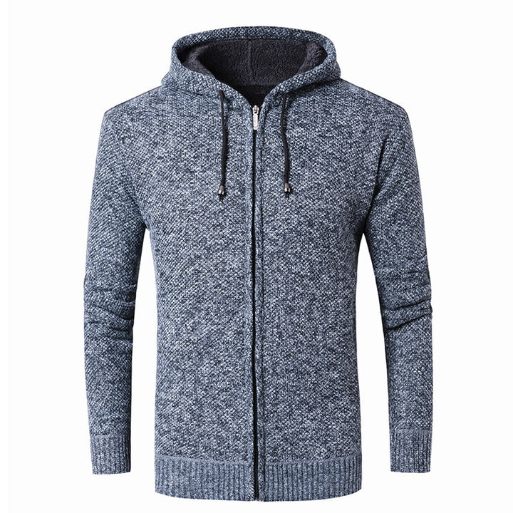 Men's modern cardigan with hood and soft lining Lisslune