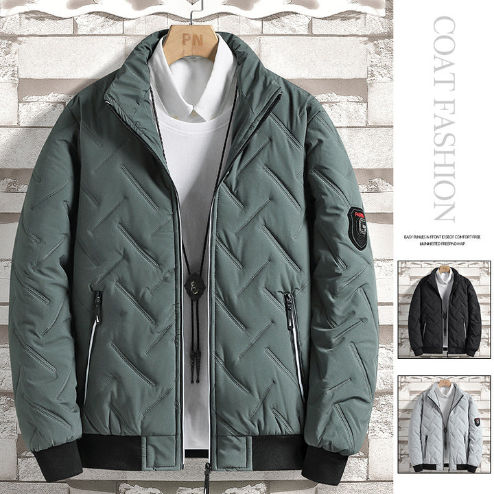 Men's modern quilted bomber jacket Lisslune