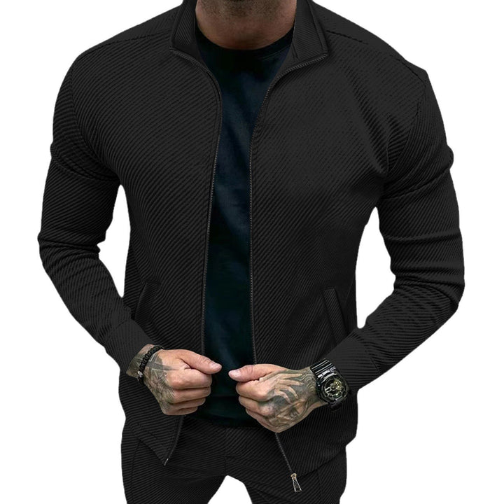 Men's sporty jacket with textured design Lisslune