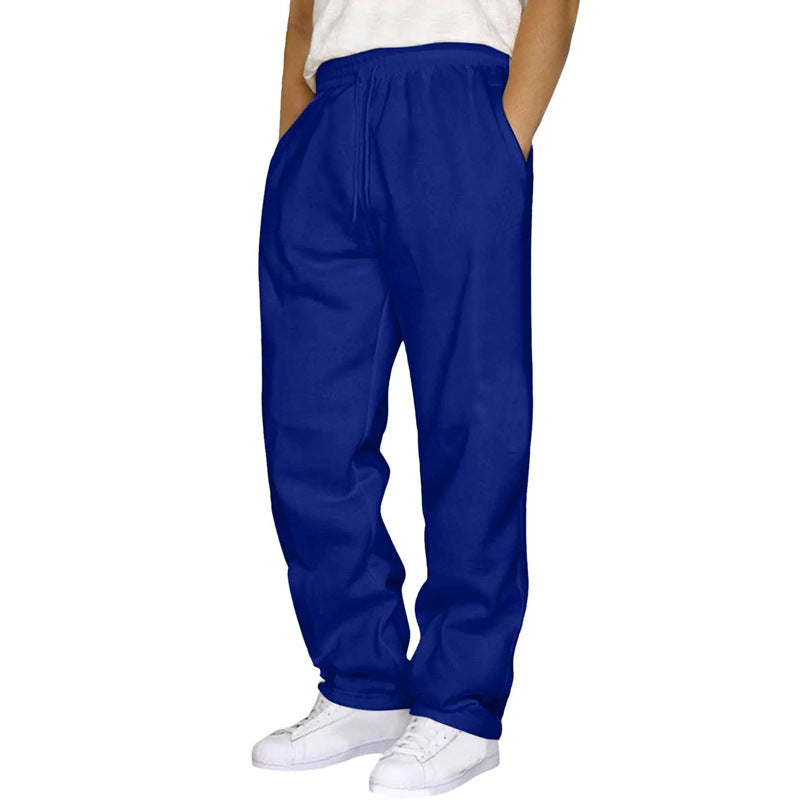 Women's comfortable casual pants with elastic waistband and practical side pockets Lisslune