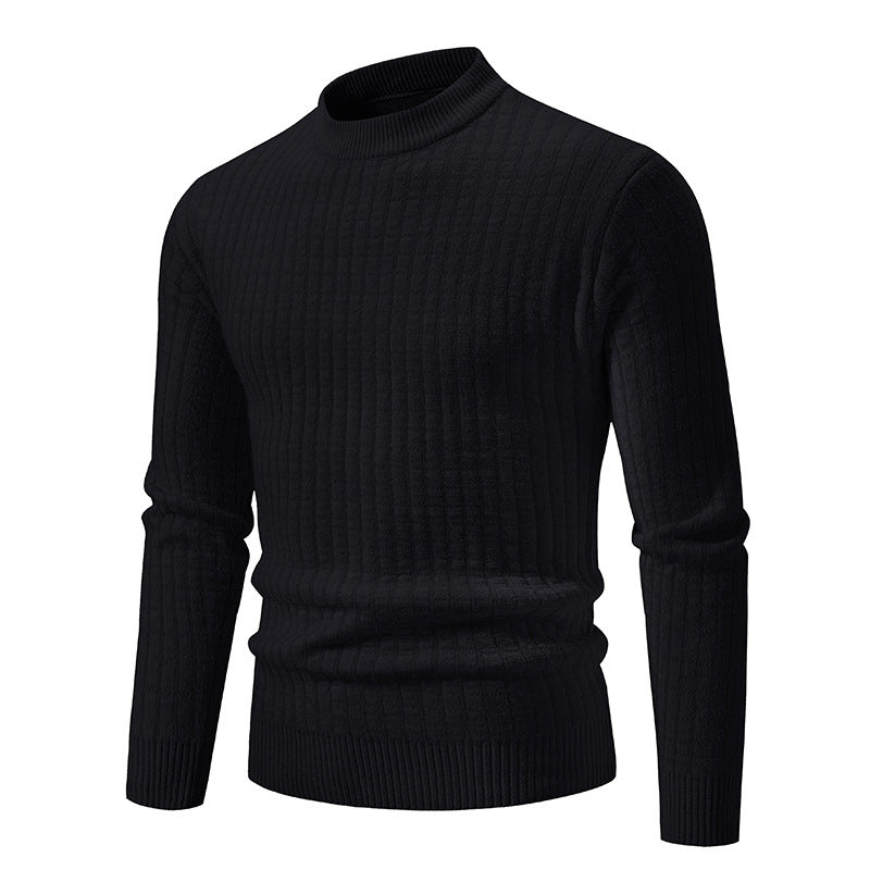 Men's fine knit sweater with textured design Lisslune