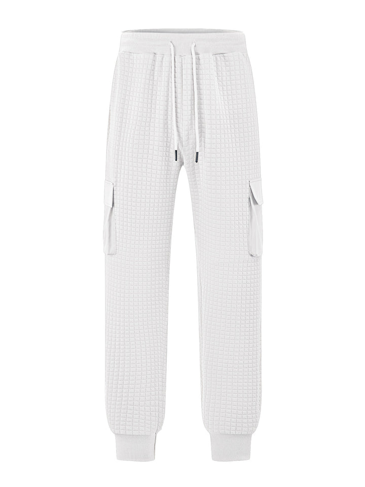 Men's cargo jogging pants with textured design and practical pockets Lisslune