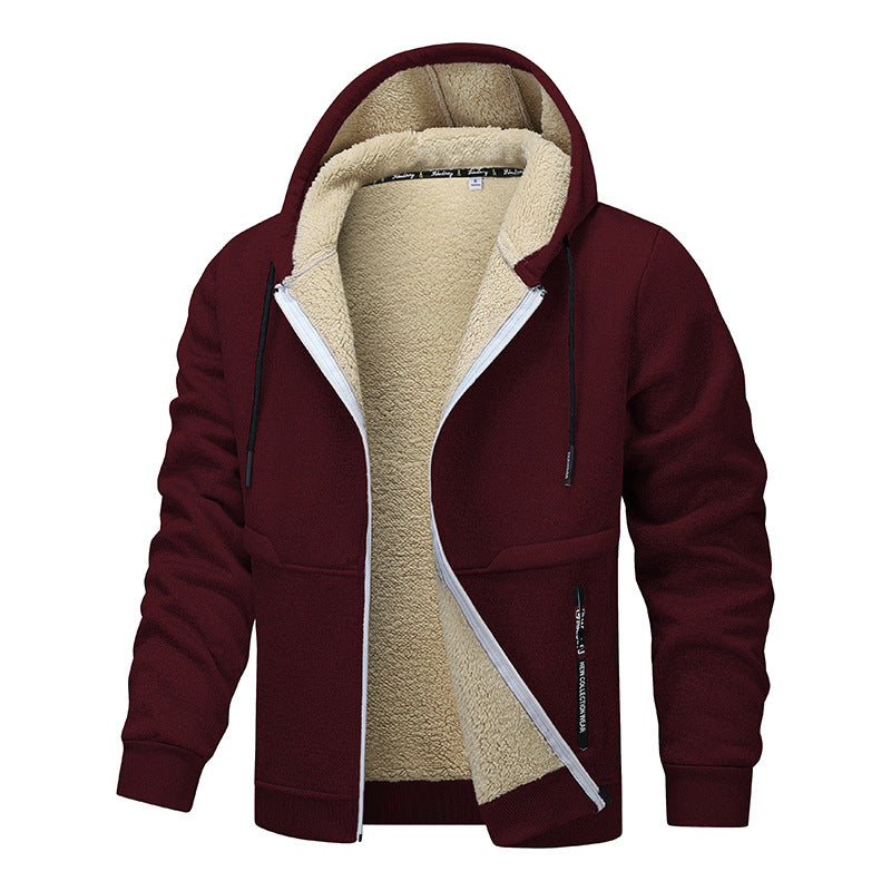 Men's cozy fleece jacket with high thermal insulation Lisslune