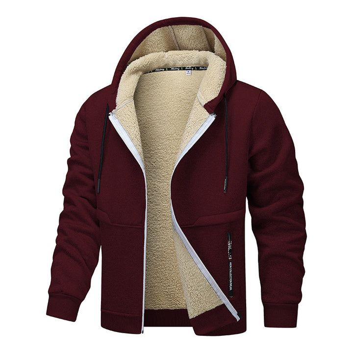 Men's cozy fleece jacket with high thermal insulation Lisslune