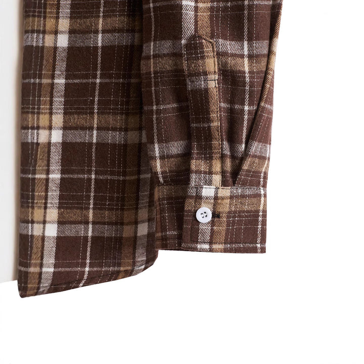 Men's shirt with hood in casual checkered look Lisslune
